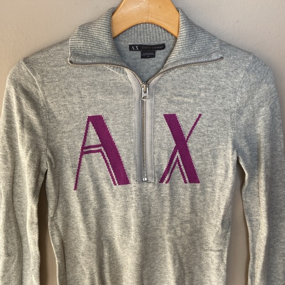 armani exchange half zip sweater - Picture 3 of 9